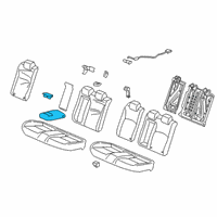 OEM 2020 Honda Insight Armrest Assembly, Rear Seat Center (Deep Black) Diagram - 82180-TXM-A41ZA