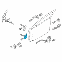 OEM 2010 Kia Forte Koup Hinge Assembly-Front Door Upper Diagram - 793101E200