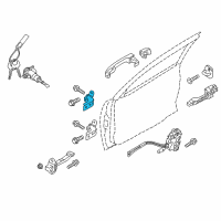 OEM Kia Forte Koup Hinge Assembly-Front Door Upper Diagram - 793201E200