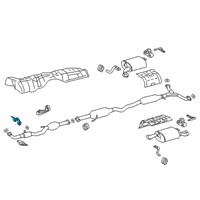 OEM 2021 Toyota Camry Front Pipe Bracket Diagram - 17571-0P250