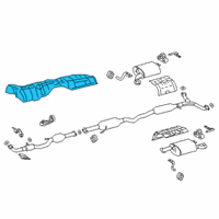 OEM 2019 Toyota Avalon Heat Shield Diagram - 58152-07021