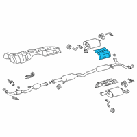 OEM 2022 Toyota Camry Heat Shield Diagram - 58041-06020