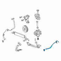 OEM Cadillac CTS Hose Asm-P/S Gear Outlet Diagram - 20792485