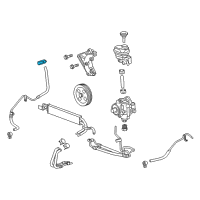 OEM 2014 Cadillac CTS Upper Return Hose Clamp Diagram - 25878706