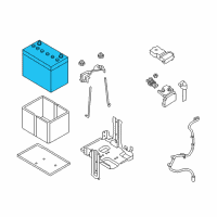 OEM 2018 Nissan Rogue Batteries Diagram - 24410JY13B