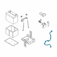 OEM 2017 Nissan Rogue Cable Assy-Battery Earth Diagram - 24080-5HK0A