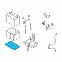 OEM 2014 Nissan Sentra Tray-Battery Diagram - 24428-4M800