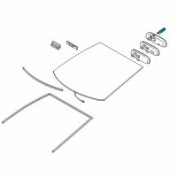 OEM 2022 Toyota Prius Mirror Inside Cover Diagram - 87818-47010