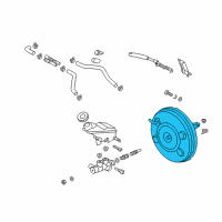 OEM 2013 Hyundai Santa Fe Sport Booster Assembly-Brake Diagram - 59110-2W300