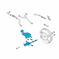 OEM Hyundai Santa Fe Cylinder Assembly-Brake Master Diagram - 58510-2W800