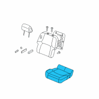 OEM Nissan Pathfinder Cushion Assy-Front Seat Diagram - 87300-ZS40A