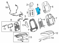OEM 2020 Buick Encore GX Seat Back Heater Diagram - 84763291