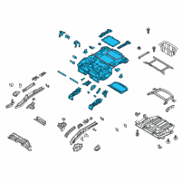 OEM 2018 Ford Focus Rear Floor Pan Diagram - CV6Z-5811215-B