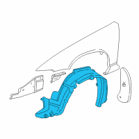 OEM Buick Century Splash Shield Diagram - 10430449