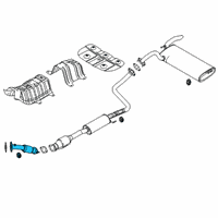 OEM 2020 Kia Soul Front Muffler Assembly Diagram - 28610K0500