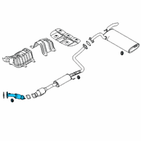 OEM Kia Soul Front Muffler Assembly Diagram - 28610K0500