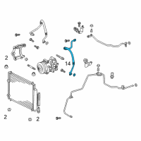 OEM 2011 Scion tC Front Suction Hose Diagram - 88704-21240