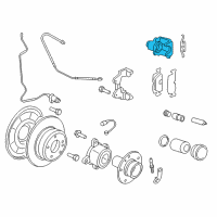 OEM 2008 BMW X5 Brake Caliper Left Diagram - 34-21-6-776-789