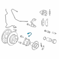 OEM BMW X5 Brake Pad Sensor, Rear Diagram - 34-35-6-789-505