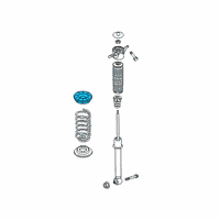 OEM Hyundai Santa Fe Rear Spring Pad, Upper Diagram - 55334-S1000