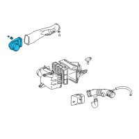 OEM 2000 Toyota 4Runner Air Duct Diagram - 53807-35020