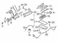 OEM 2013 Ford E-350 Super Duty Front Cover Gasket Diagram - F75Z-6020-CA