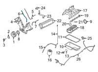 OEM Lincoln Navigator Front Cover Gasket Diagram - F75Z-6020-CA