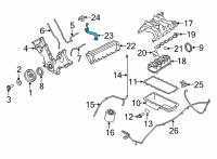 OEM Ford Oil Filler Tube Diagram - 9C2Z-6763-C