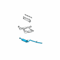 OEM 1997 Ford F-150 Muffler Diagram - F75Z5230KA