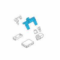 OEM 2014 Nissan Rogue Select Block Assy-Fuse Diagram - 24311-ED000
