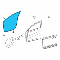 OEM 2017 Toyota RAV4 Door Weatherstrip Diagram - 67861-0R030