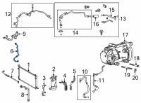 OEM Toyota RAV4 Prime Discharge Hose Diagram - 88711-42080