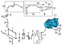 OEM Lexus NX450h+ COMPRESSOR ASSY, W/M Diagram - 88370-42041