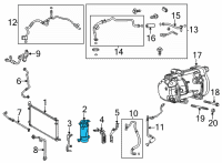 OEM 2021 Toyota RAV4 Drier Diagram - 88470-42100