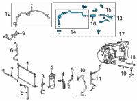 OEM Toyota RAV4 Prime Hose & Tube Assembly Diagram - 88720-42010