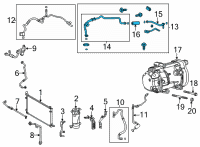 OEM 2021 Toyota RAV4 Prime Hose & Tube Assembly Diagram - 88720-42010