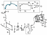 OEM Toyota RAV4 Prime AC Line Diagram - 88720-42040