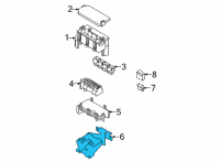 OEM 2022 Nissan Versa Bracket-Engine Room Harness Diagram - 24239-5RB0A