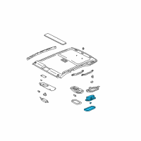 OEM 2001 Toyota Avalon Courtesy Lamp Diagram - 81290-AC020-A0