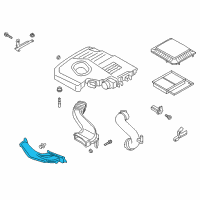 OEM Ford Inlet Duct Diagram - CP9Z-9A624-B