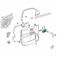 OEM 2016 GMC Sierra 3500 HD Handle, Inside Diagram - 23142293