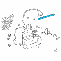 OEM 2017 Chevrolet Silverado 2500 HD Belt Weatherstrip Diagram - 23229391