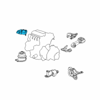 OEM 2011 Honda Fit Bracket, Engine Side Mounting Diagram - 50620-TF0-912