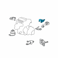 OEM Honda Fit Bracket, Torque Rod Diagram - 50690-TF0-910