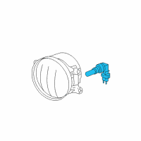 OEM Lexus Fog Lamp Bulb Diagram - 90981-13081