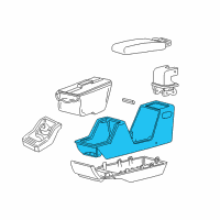 OEM 2002 Ford Explorer Sport Center Console Base Diagram - 1L5Z35045A36AAB