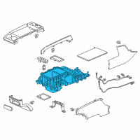 OEM Honda Odyssey Box Assy., Console *YR507L* (SHADOW BEIGE) Diagram - 83422-THR-A02ZB