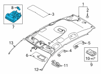 OEM Kia Seltos Lamp Assembly-Overhead C Diagram - 92800Q5090BGA