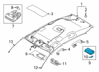 OEM 2021 Kia Seltos Lamp Assembly-Room Diagram - 92850Q5000BGA