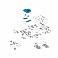 OEM Toyota Prius Plug-In Map Lamp Assembly Diagram - 81260-47140-B0